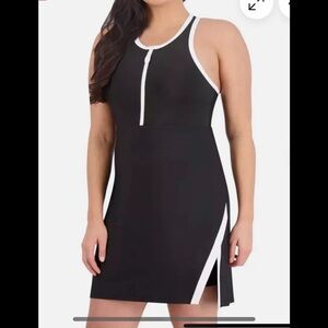 Sage Athletic Dress with Shorts
